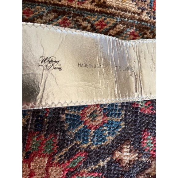 Vintage 1980s Whiting and Davis Silver Mesh Belt and Bag - Picture 3 of 8